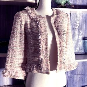 Sparkling Pink, Silver & White St. John Jacket